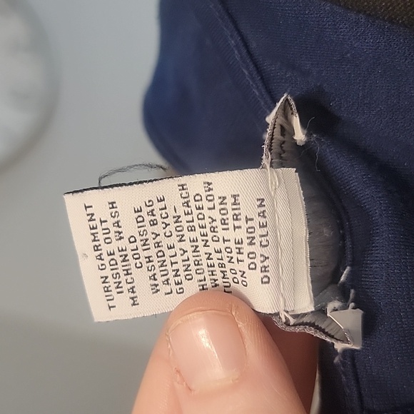 Carmen Marc Valvo Midnight Blue Tank Dress with Black Jewels in the front (M) - Picture 6 of 6